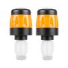 2pcs Electric Scooter Handlebar Lights LED Warning Light Handlebar Plug Waterproof & Dustproof