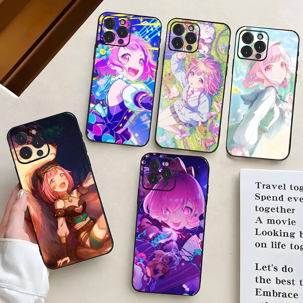 Emu Otori Cartoon Animation Phone Case For IPhone 17 Air 16 15 14 13 Pro Max 11 12 Black Silicone Cover
