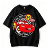 Cars Summer 2026 boys T-Shirt Lightning McQueen Short Sleeve for Boys and Girls Combinable with Everything