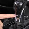Carbon Fiber Style Gear Shift Knob Cover Trim 1pcs For Nissan Versa