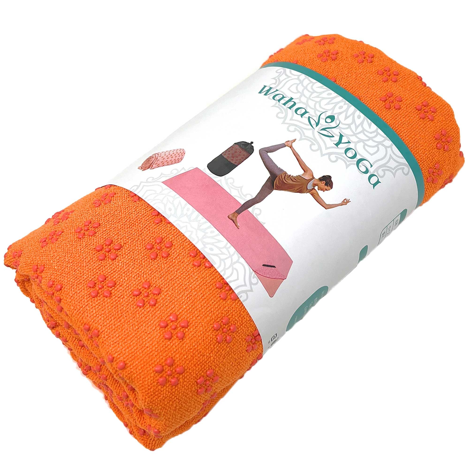 

Waha Yoga Yoga Microfiber Towel Carrying Bag Included 183cm x 63cm Yoga Towel - - Non-Slip - - - (Orange) оранжевый