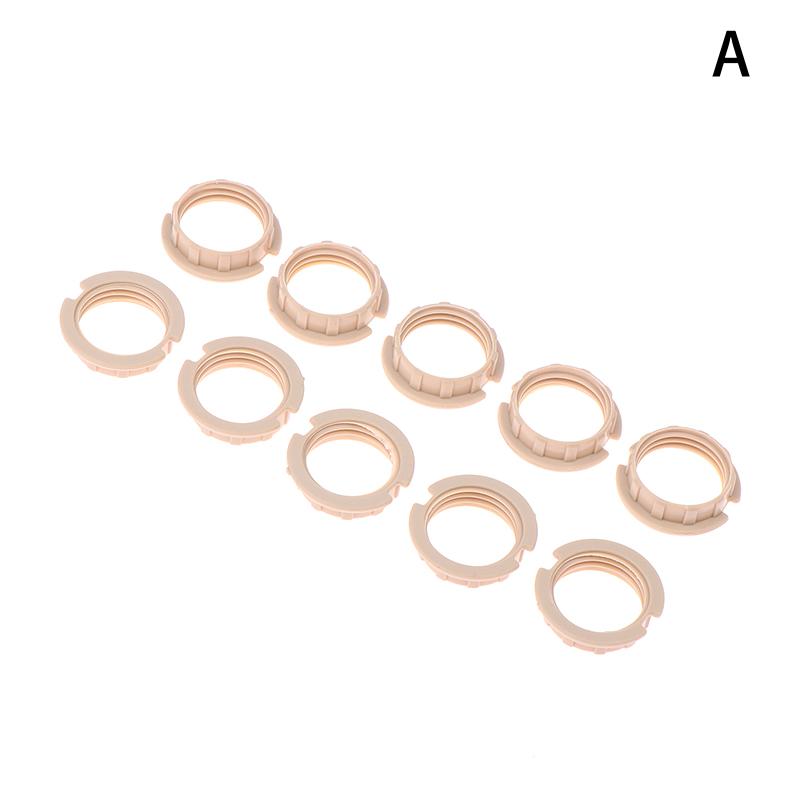 10Pcs G9 Lamp Holder Ring Lamp Bases G9 Lamp Socket With Plastic Shell Ceramic G9 Lamp Holder With M10 Plastic Bracket Lighting