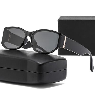Small Frame Rectangular Curved Trendy Fashion Eyewear European and American Outdoor Sunglasses