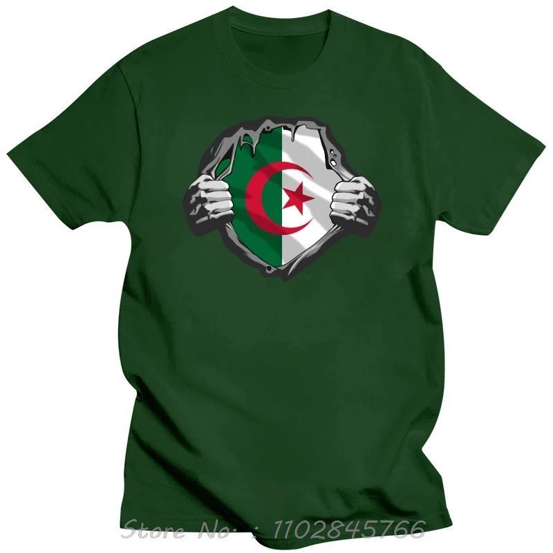 Funny Algeria Algerian Flag Pround Oversized Tshirt Mens Clothing Birthday Gifts Fitness T Shirt Summer Style New Cotton Tshirt 3XL