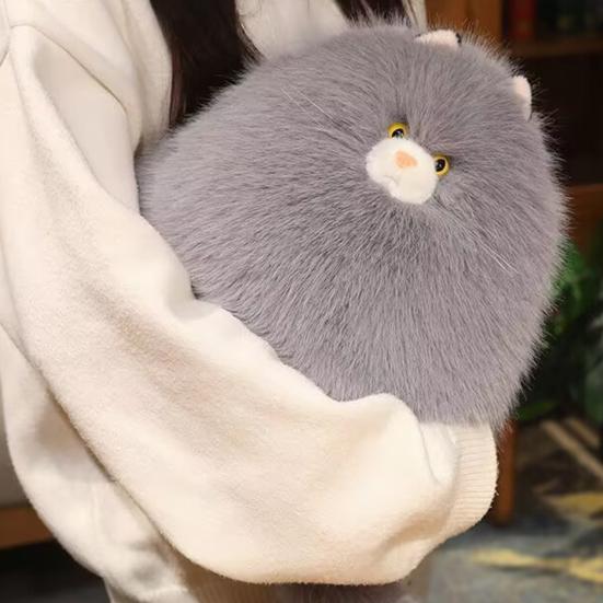 Plüsch Perserkatze Spielzeug Flauschig Gefüllt Dickes Kätzchen Plüschtier Simulation Tierpuppe Haus Wohnzimmer Schlafzimmer Dekoration Kleinkinder Jungen Mädchen Geburtstagsgeschenk