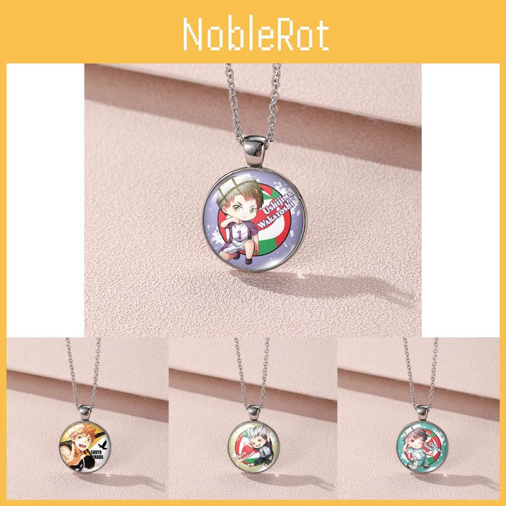 Elegant Alloy And Glass Hinata Shoyo Volleyball Necklace Ideal For Daily Wear And Gifts