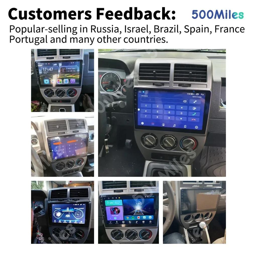 for Jeep Compass MK Patriot 2006-2010 Radio 2 Din Android Stereo Screen GPS Autoradio Head Unit Carplay Car Multimedia Player
