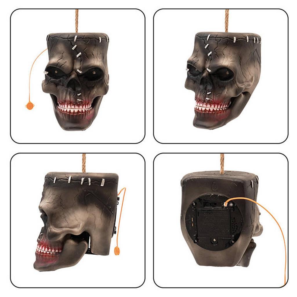 Halloweenské hračky, Elektrické snímání, Hlava, Dům, Rekvizity pro dekoraci strašidelného domu, Přívěsky pro žert.