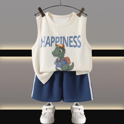 Summer Children's Vest Set, Baby Short Sleeved Shorts Two-piece Set, Summer Children's Clothing Set