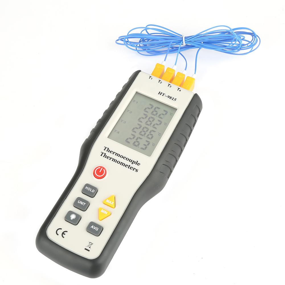 HT 9815 4 Channel K Type Digital Thermocouple Sensor Thermometer