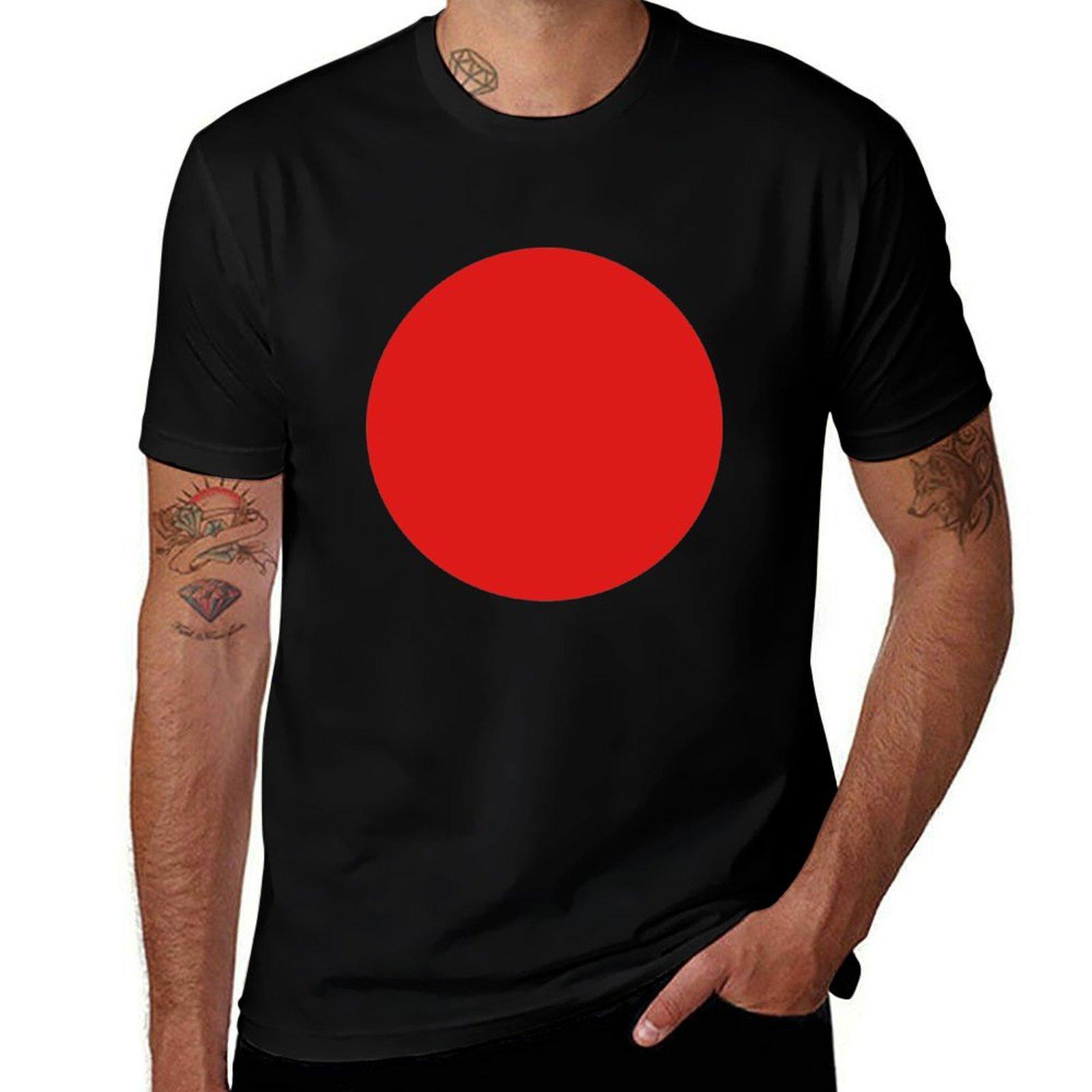 

JAPAN JAPANESE Circle of the sun Red Circle Japanese Flag National Flag of Japan Hinomaru Nisshoki Sun Mark Flag Nippon T-Shirt 4XL