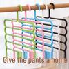 Non-Slip Five-Layer Thickened Pants Rack Organizer for Adults