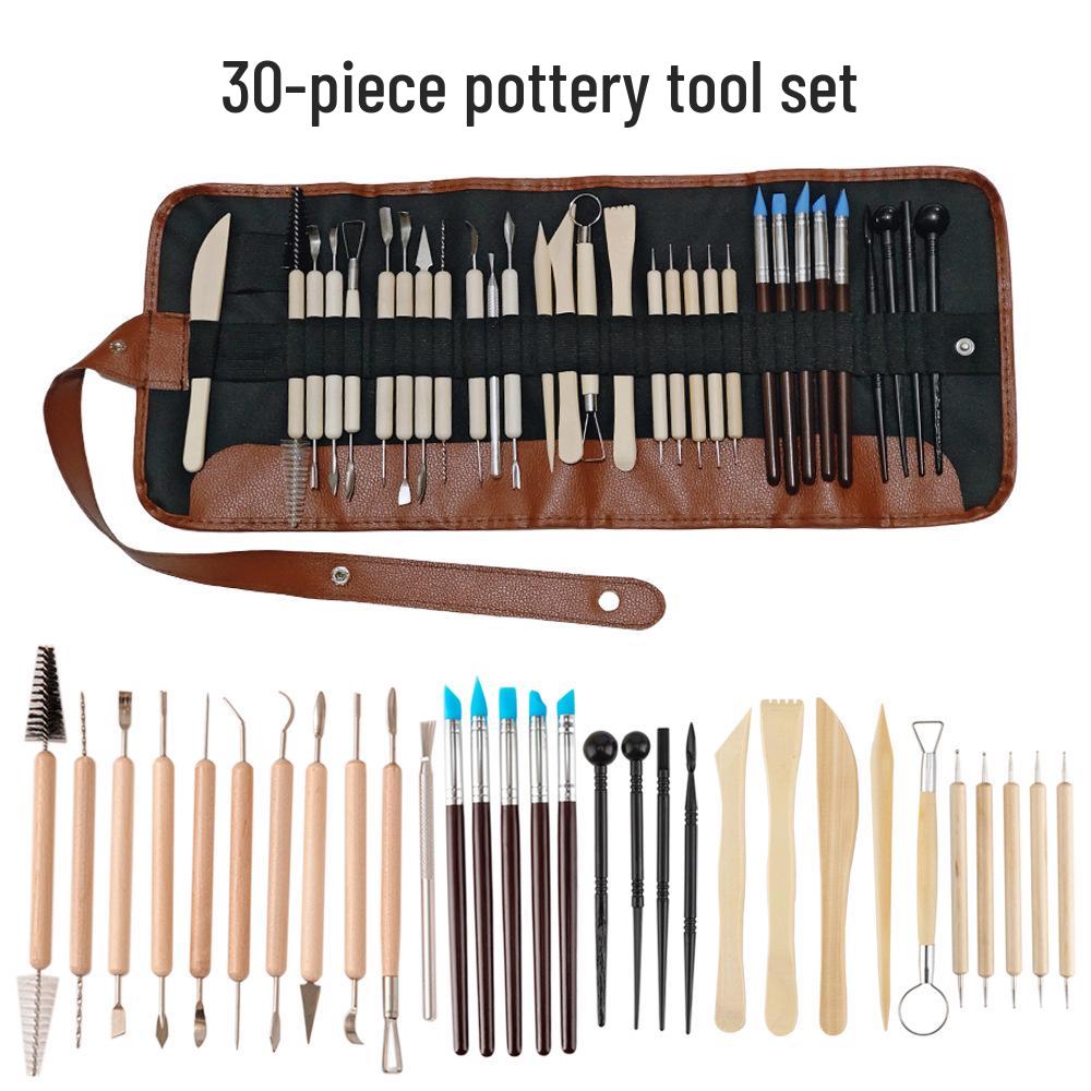 36-Piece Clay Sculpture & Carving Tool Set