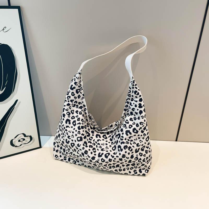 Trendy Vintage Pink White Brown Canvas Tote Bag For Daily Casual Use