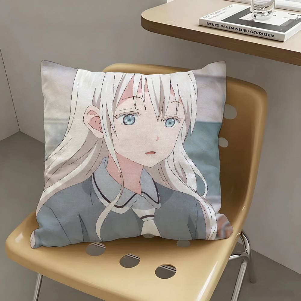 1pc Anime Asobi Asobase Characters Pillow Case Fashion Square Pillowcase Bedroom Sofa Room Ins Decoration Leisure