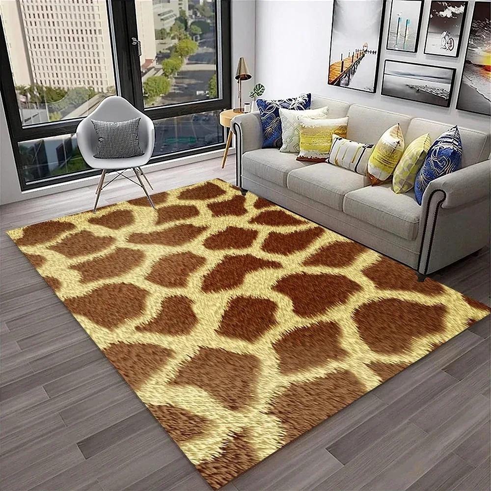 Leopard Print Carpet Rugs Living Room Floor Mats Bedroom Decor Carpets for Bed Room Carpets for Living Room Decoration Maison