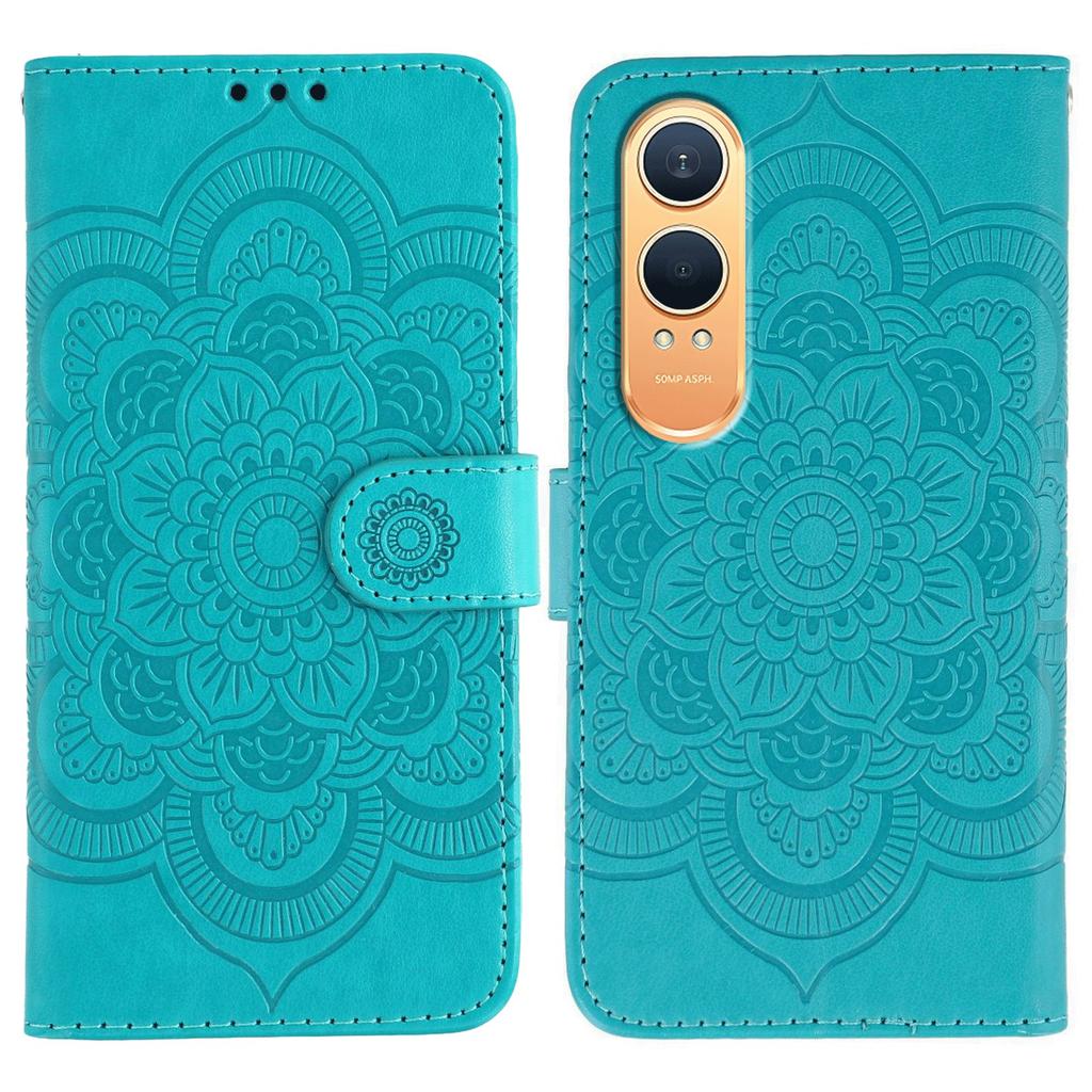 For OnePlus Nord CE4 Lite 5G Case PU Leather Mandala Imprinted Design Wallet Phone Cover