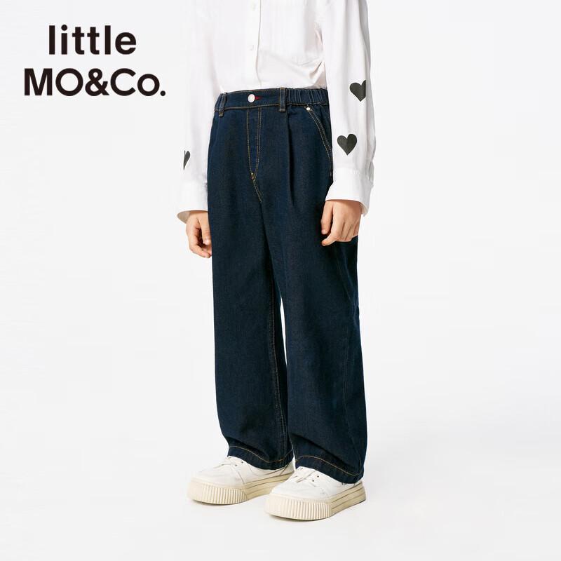 Little MO&Co. Kids' Cotton Straight-Leg Denim Jeans