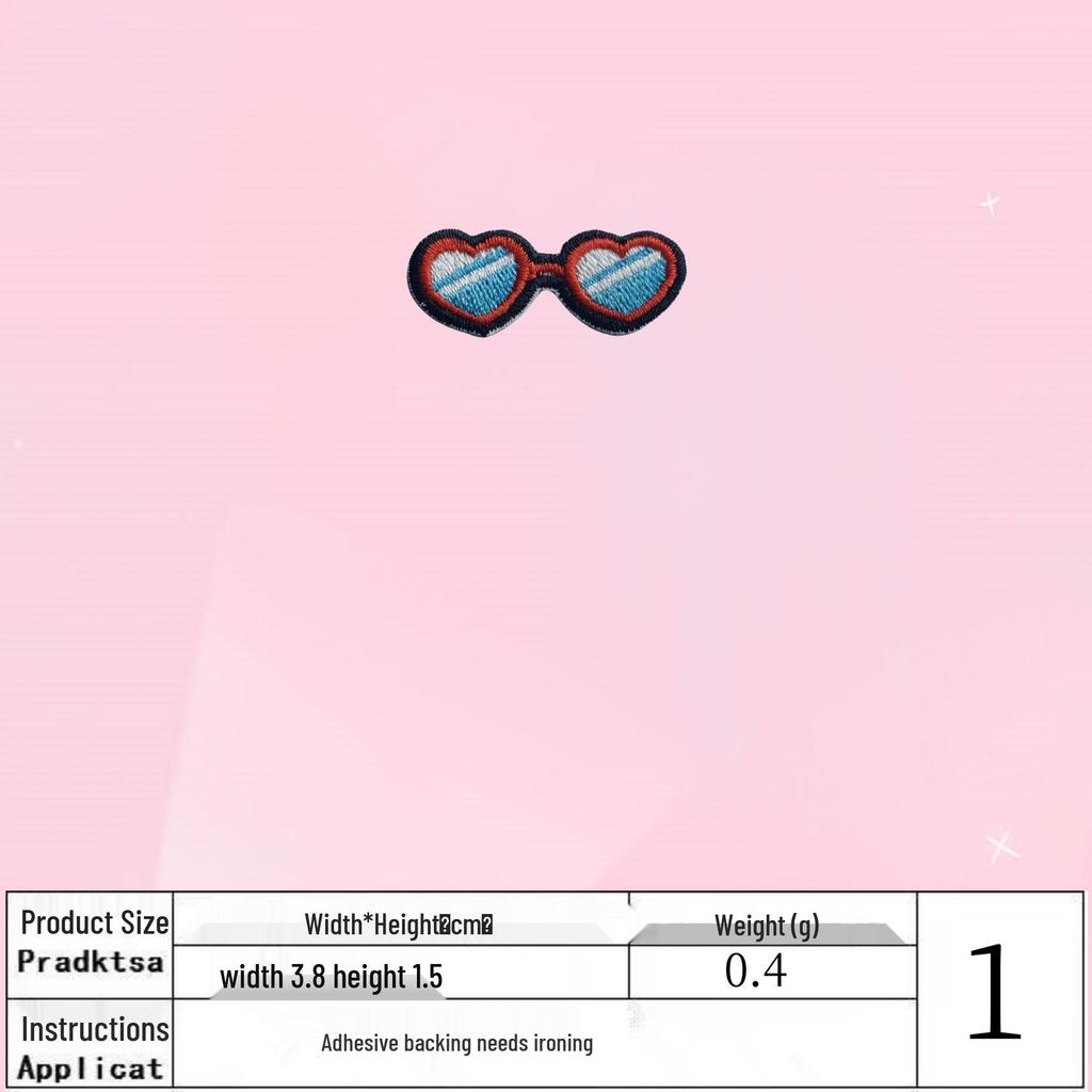 Small Cute Japanese & Korean Style Embroidered Iron-On Decorative Patch for Clothing