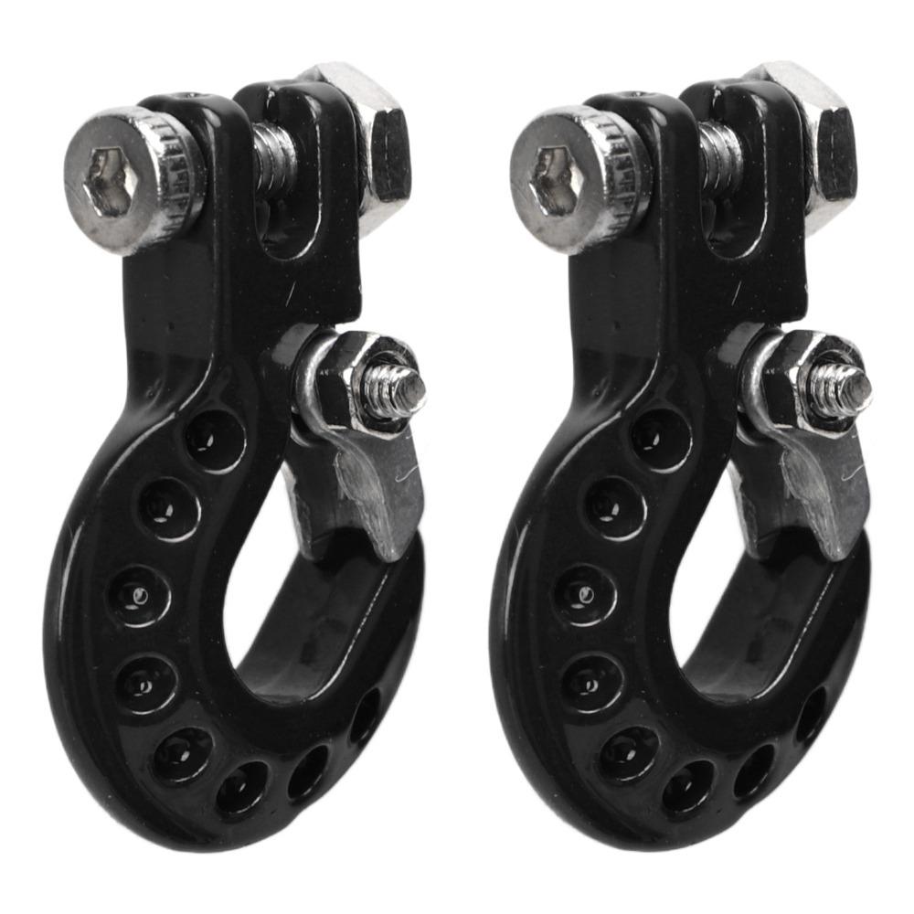 2Pcs Aluminum Alloy RC Trailer Hook for SCX10/D90/D110/TF2/TRX4/Tamiya CC01 Climbing Car