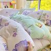 Bedding Four-piece Set, Cotton Pure Cotton Floral Quilt Cover, Bed Sheet Dormitory Three-piece Set