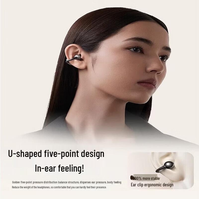 Saina Z60S AI Bone Conduction Bluetooth Ear Clip Earphones