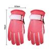 Winter Fashion Print Non-slip Thick Warm Windproof Long-sleeved Mittens Children Ski Gloves