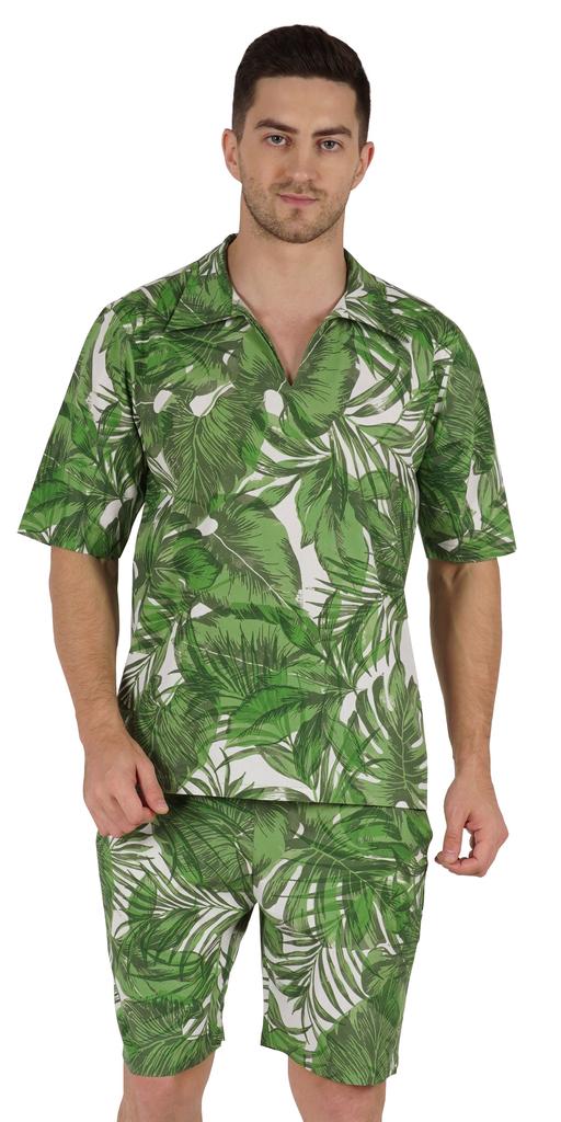 Buy Inkmeso Printed Cotton Nightwear Shorts Set For Men's Summer Half