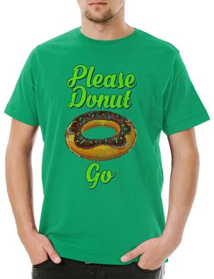 Bitte geh nicht Herren T-Shirt Donuts Liebe Liebe Muffin Cupcake Süßes Paar