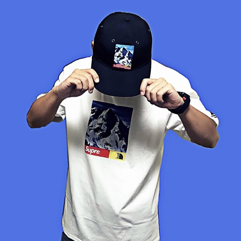 Vibrant Woman's Summer Street Snow Mountain Print Short Sleeve Hip Hop T-shirt