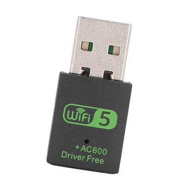 Adaptateur de Carte Réseau Sans Fil Professionnel 600Mbps 2.4G 5G Double Bande USB WiFi Bluetooth 5.0
