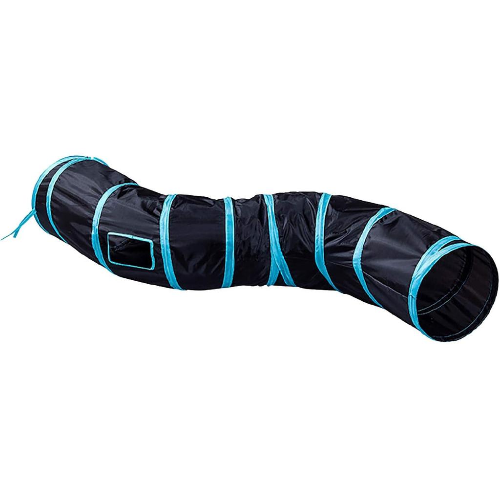 Cat Tunnel for Indoor Cats Interactive, Rabbit Tunnel Toys, Pet Toys Play Tunnels for Cats Kittens Rabbits Puppies Crinkle Pop Up Rainbow 47" Shape S