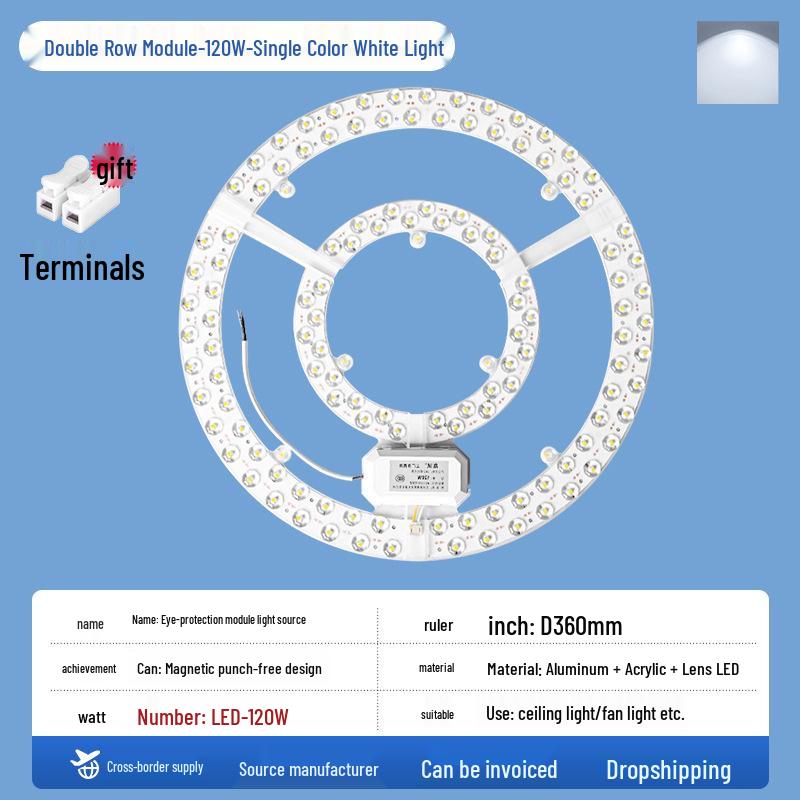 LED Magnetic Ceiling Light Panel - Energy-Saving, High Brightness, Constant Current SMD Replacement Module