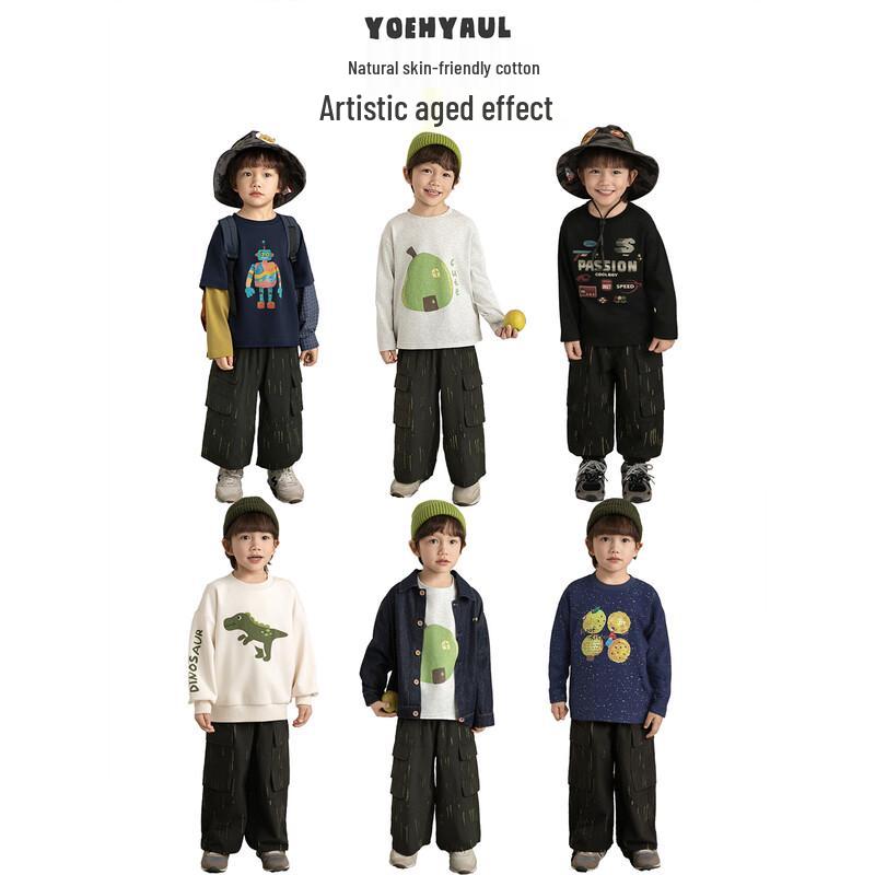 Youyou Boys' Two-Way Wear Trendy Cargo Pants