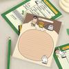 Koreanischer Katzen-Illustrator B6 kariertes Notizbuch - Lernmaterial