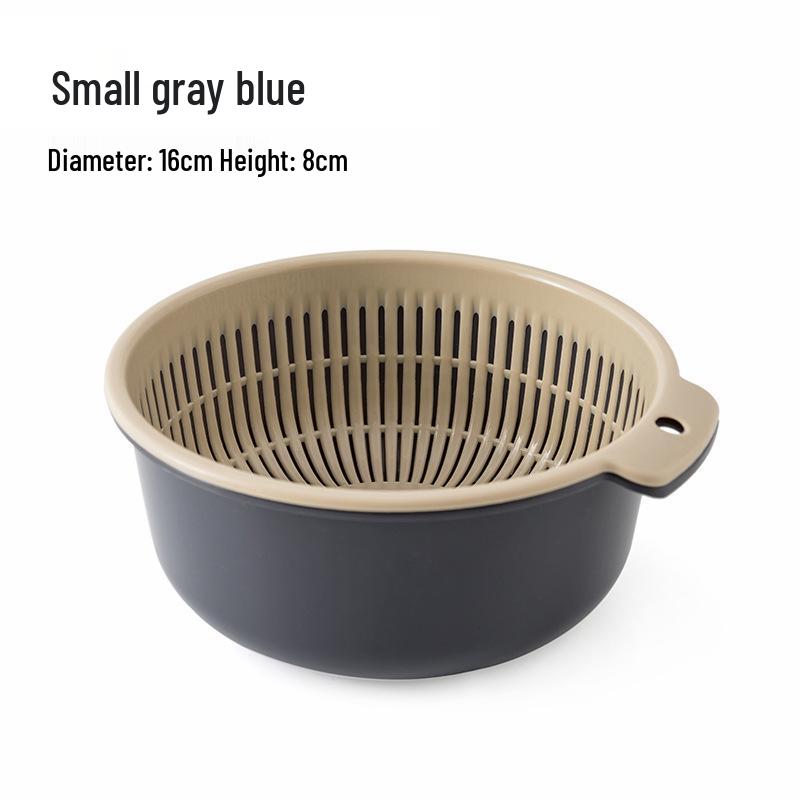 Extra Large Double-Layer Drain Basket for Kitchen & Vegetables