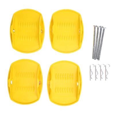 4 STUKS Zware RV Pootkussens Stabilisator Krikkussens Voorkomt Wegzakken Helpt bij Stabiliseren voor Camper Kampeervoertuig