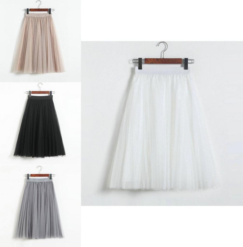 Hochwertiger 3-lagiger Damen-Tutu-Ballettrock Tüll-Unterrock für Vintage-Eleganz