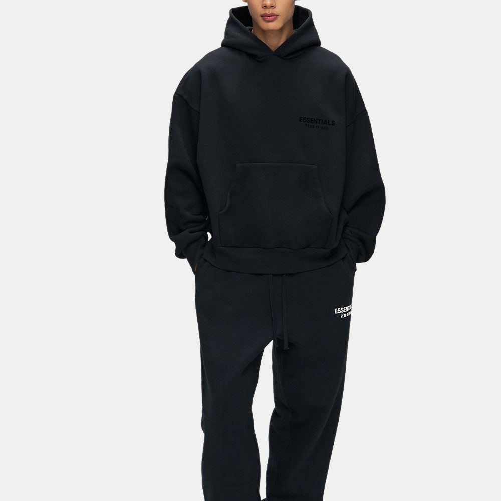Fear of God Essentials Klassischer Hoodie Vintage Schwarz Herren Oberteile 192AS252052F