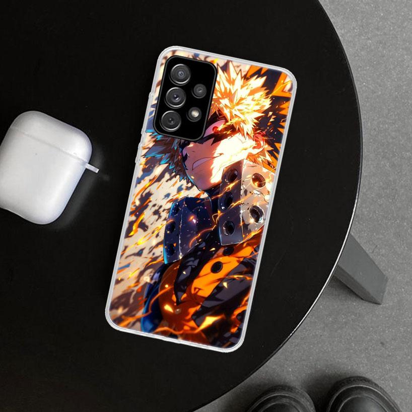 Dakugou Katsuki MHA My Hero Phone Case Cover for Samsung Galaxy A12 A22 A32 A52 A72 A02S A51 A50S A31 A20S A10S Note 20 Ultra 10