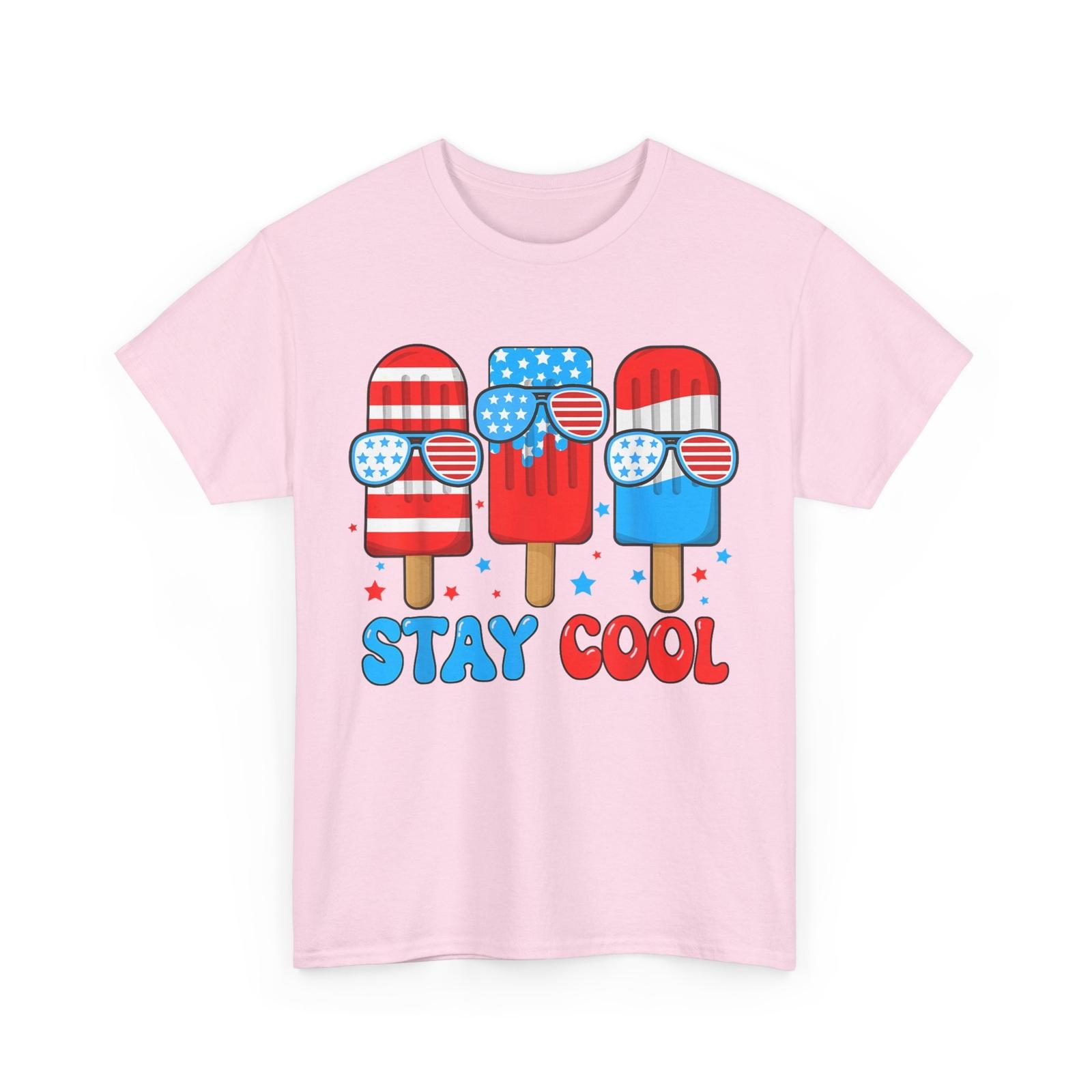 Футболка на 4 июля, Оставайся крутым эскимо 4 июля День независимости футболка L