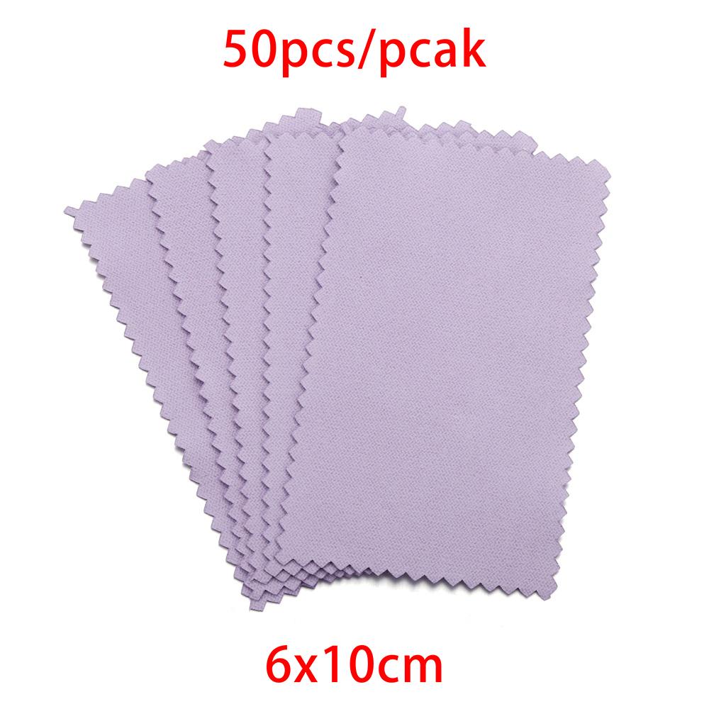 10-50pcs Polish Polishing Cloth Silver Color Cleaning  Polishing Cloth Soft Clean Wipe Wiping Cloth For Silver Gold Jewelry Tool