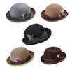 Heren Hoge Hoed Wol Fedora Hoed Cadeau voor Vriend Hoge Hoed Korte Rand
