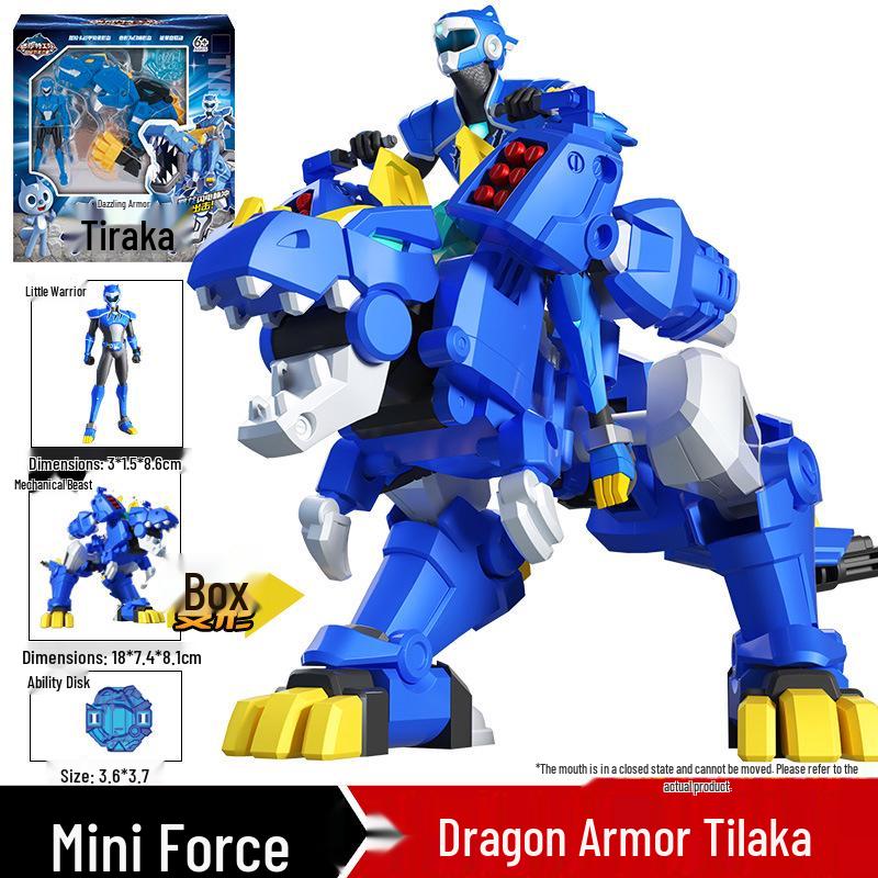Mini Force Tarakka Transforming Dinosaur Mech-Kong Toy for Boys