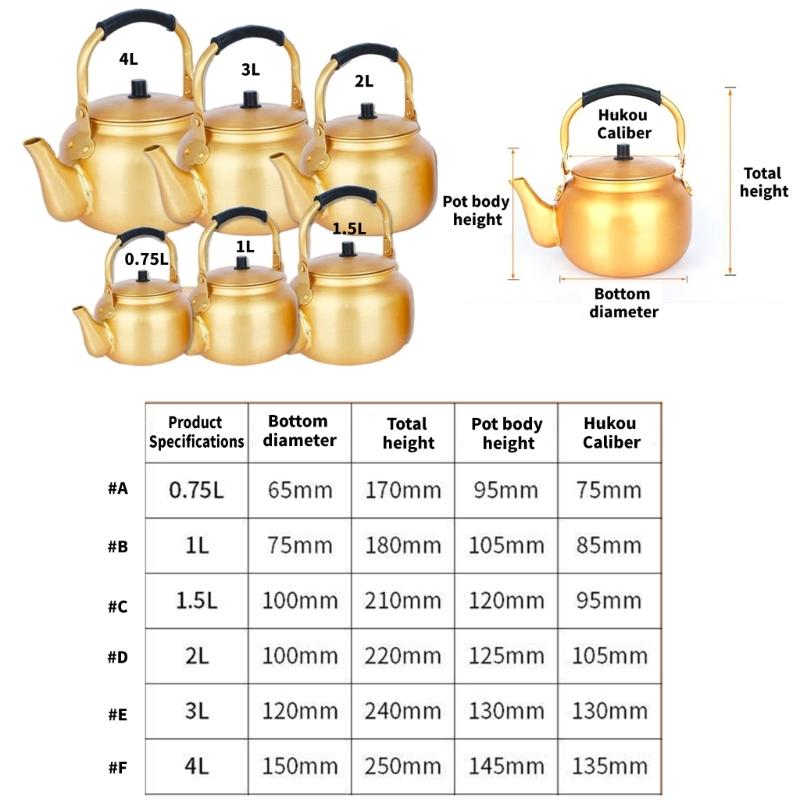 Portable Gold Coffee Pot With Comfortable Grip Home Coffee Maker Boiling Kettles Ideal For Travel And Kitchen