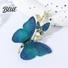 Unique Brooch Design Rhinestone Butterfly for Women Faux Pearl Insect
