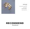 Oumeis Multi-Layer 18K Gold Titanium Steel Smooth Surface Couple Ring for Men & Women