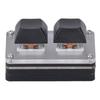 2 Tasten Tastatur Kabelgebunden Mini Smart Programmierbare Kurzbefehlstaste Kopieren Einfügen Ausschneiden USB Tastenfeld mit RGB Hintergrundbeleuchtung