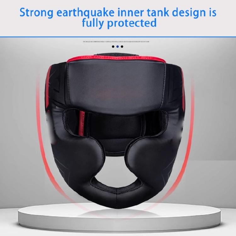 Boxerské chrániče hlavy Bezpečnostní helmy Helmy pro kickbox PU kůže Tréninkové chrániče hlavy pro sparing Helmy Tréninkové vybavení