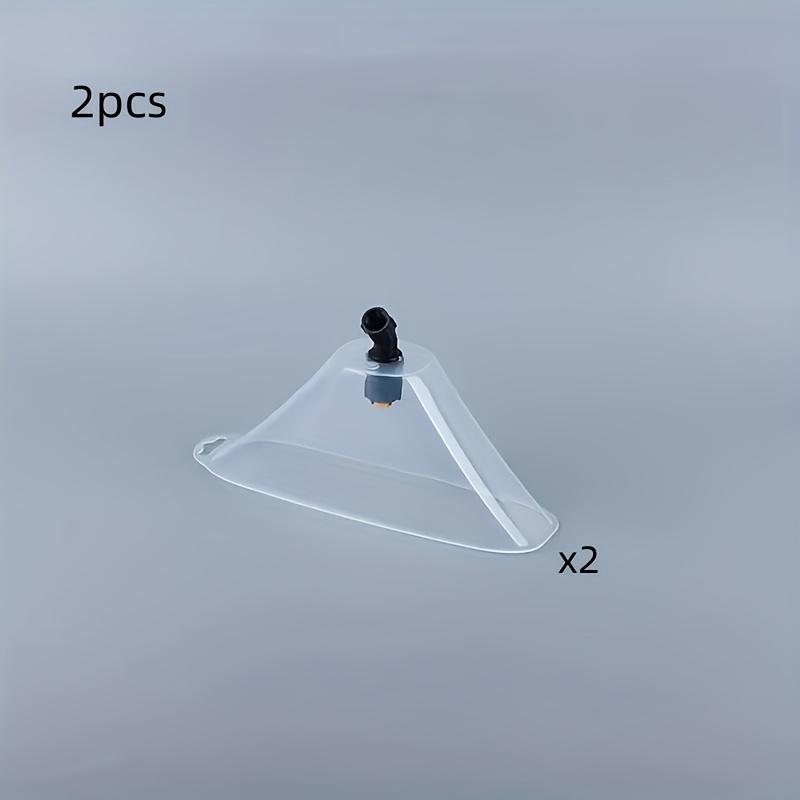 2pcs Transparent Agricultural Spray Single Head, Fan-shaped Design, Easy To Install, Suitable for Lawn Garden Hose Nozzle